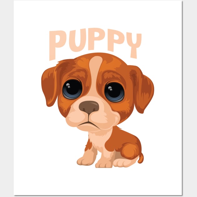 Puppy Wall Art by Rise And Design